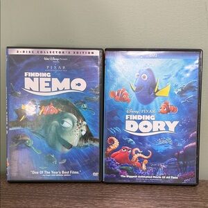 Disney Finding Nemo and Finding Dory DVD Set
